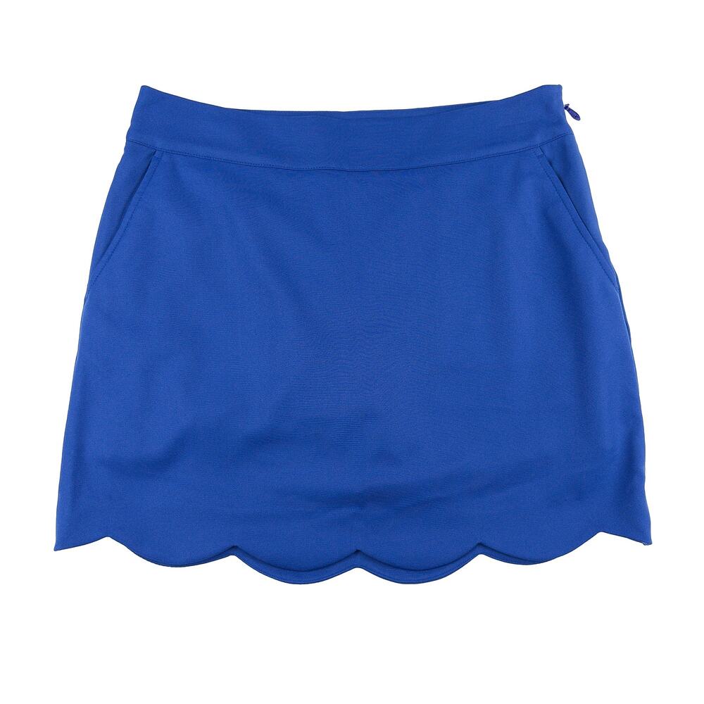 Vineyard Vines Scallop Golf Skort Womens 6 Colbalt Blue Preppy Pickleball Tennis